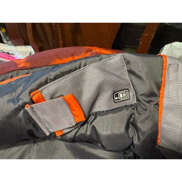 Andrew Marc Down Bomber Jacket Orange Inky L - Picture 13 of 16